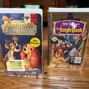 MOVIES 🎥 | Disney Jungle Book & Lady and the Tramp NIB VHS